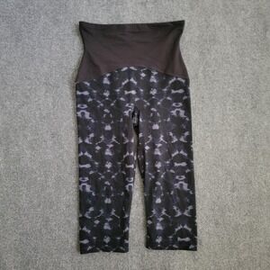 Spanx Leggings Womens Large Black High Rise‎ Tie Dye Compression Slimming Pants